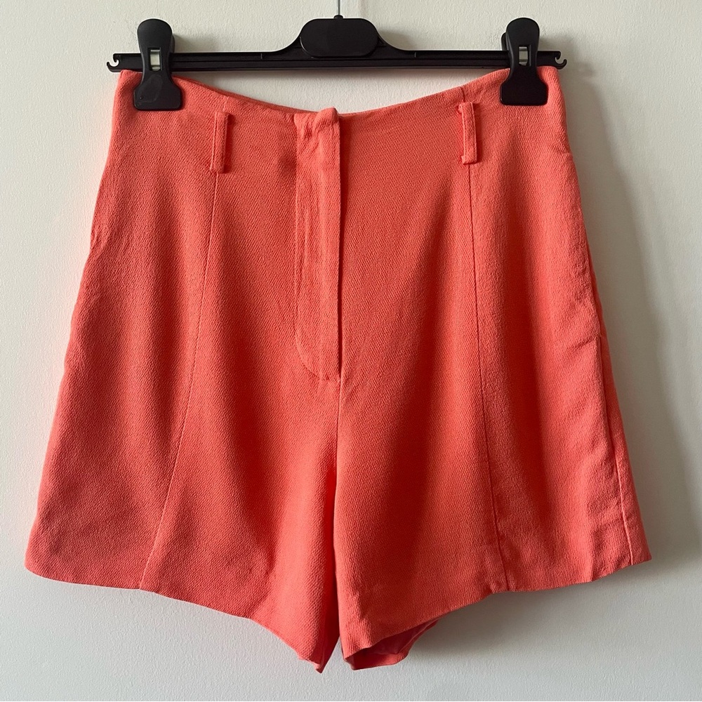 Marciano by GUESS High Waist Relaxed Fit Coral Shorts